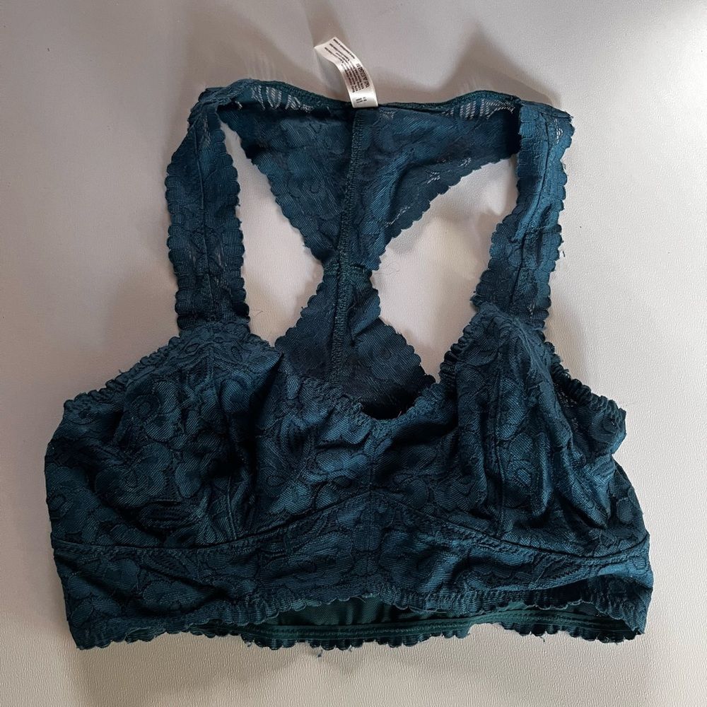 Free people teal Lacey bralette size xs
